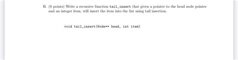 Solved 7 25 Points Linked Lists For This Question Please