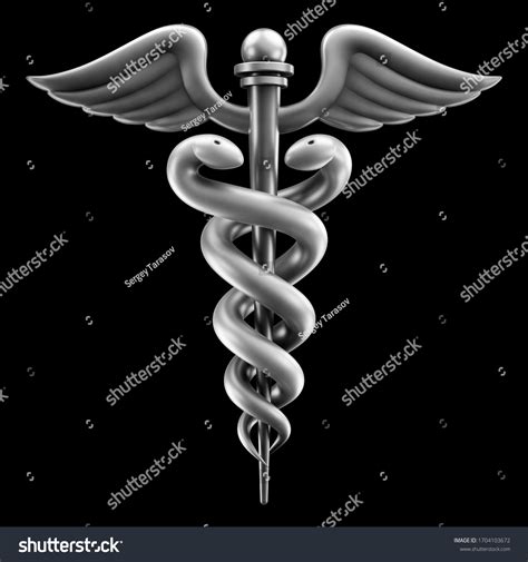 Caduceus Emblem Symbol Ancient Greek God Stock Illustration 1704103672 ...