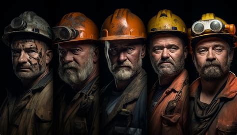 Premium Photo Mine Mine Workers Portait Photography