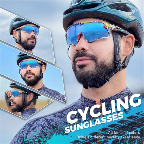 Scvcn Polarized Cycling Glasses Hd High Contrast Uv400 Mens Womens