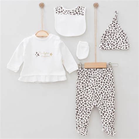 Pugi Baby 5'li Bebek Hastane Çıkış Seti 6032 Krem Fiyatı | İlke Bebe