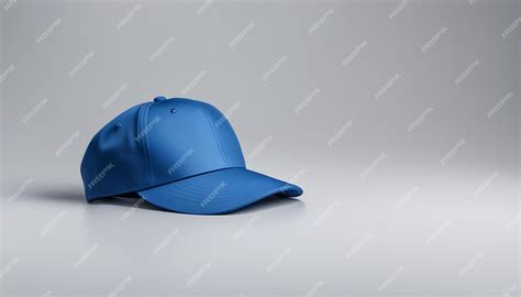 Premium Photo One Blue Cap Isolated On White Background Top View