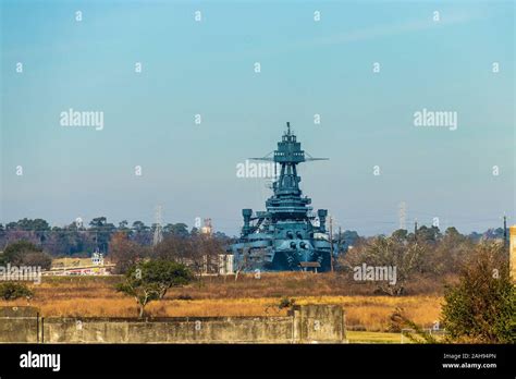 USS Texas Battleship, museum ship at the San Jacinto Battleground State ...