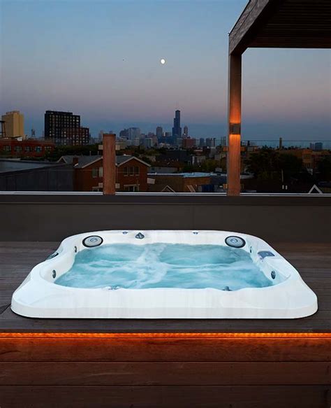 Outdoor Hot Tub Elements Chicago Roof Deck Garden
