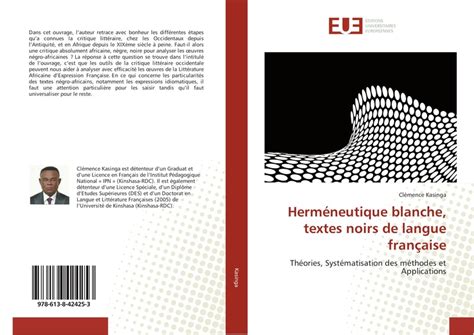 Herméneutique Blanche Textes Noirs De Langue Française Buch