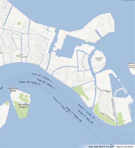 Map Of Castello Venice