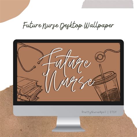 Future Nurse Wallpaper | Minimalist | Neutral | Desktop & Laptop
