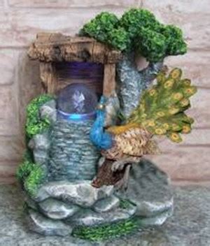 Фонтан с подсветкой "Павлин у водопада": лучшая цена и магазины, где купить