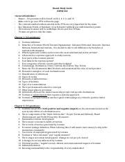 Exam1 Studyguide Docx Exam1 Study Guide HSPM 260 General Guideline