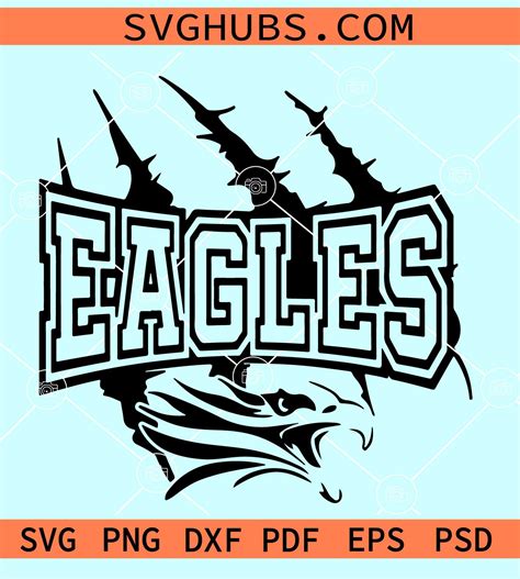 eagles mascot svg philadelphia eagles claws svg eagles svg eagle