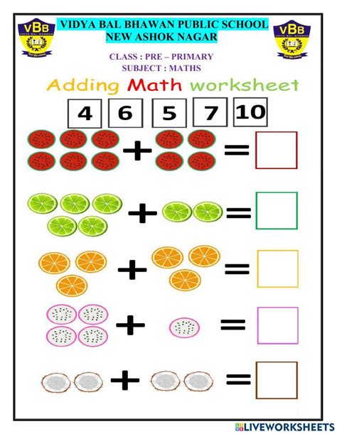 Kg3 Math Worksheet Interactive Worksheet Live Worksheets 40 Off