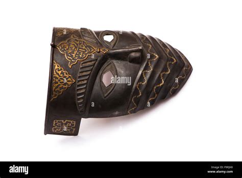 Metal mask isolated on white Stock Photo - Alamy