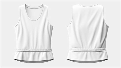 A White Tank Top With A White Tank Top And A White Tank Top Premium