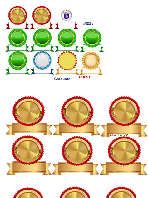 ribbon heads  recognition editable