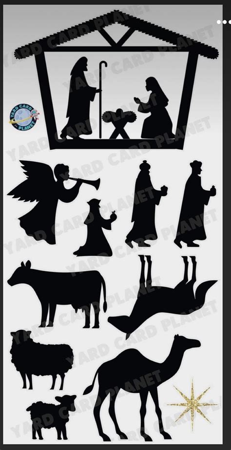 Nativity scene maker silhouette clip art – Artofit