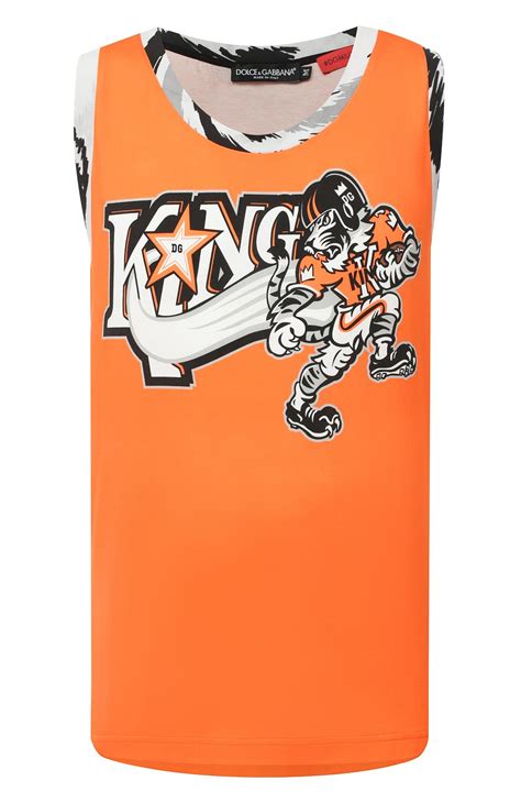 Мужская оранжевая хлопковая майка DOLCE & GABBANA купить в интернет ...