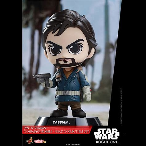 Hot Toys Star War Rogue One Jyn Cassian Cosbaby S Bobble Head Collectible Set