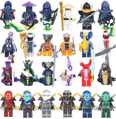 Kitoz 24pcs Ninjago Ghost Evil Ninja Pythor Chop'rai Mezmo Serpentine Army Figure Building Block ...