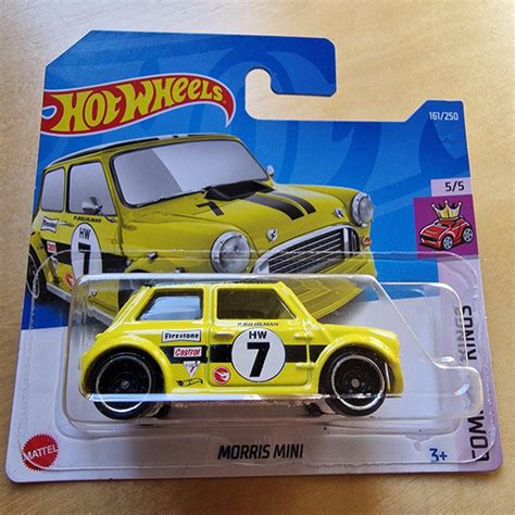 Hot Wheels Morris Mini Yellow Treasure Hunt Car Birthday Gift Miniature Toy Car Valentine S Day