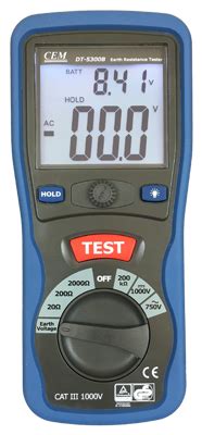 Miernik rezystancji uziemienia DT-5300B firmy CEM dystrybutor Tomtronix