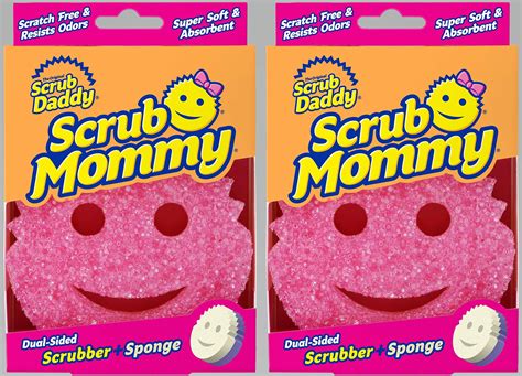 Scrub Daddy Scrub Mommy Dual Sided Sponge Scrubber Soft In Warm