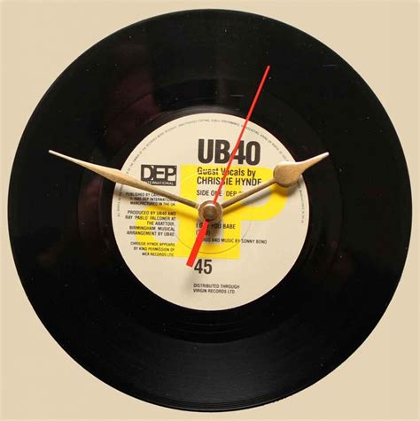 UB40 Chrissie Hynde I Got You Babe Vinyl Clocks