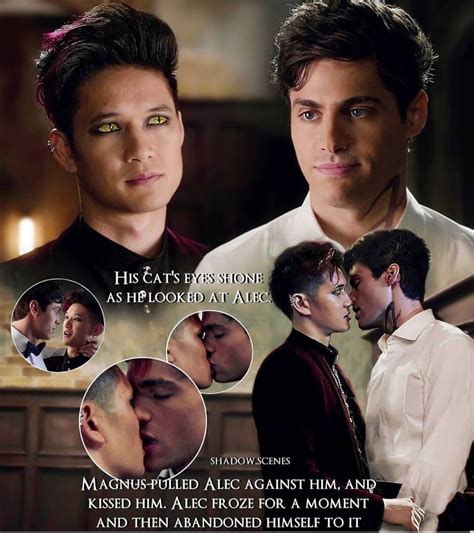 Shadowhunters Malec Alec Lightwood Shadow Hunters Kissing Him The