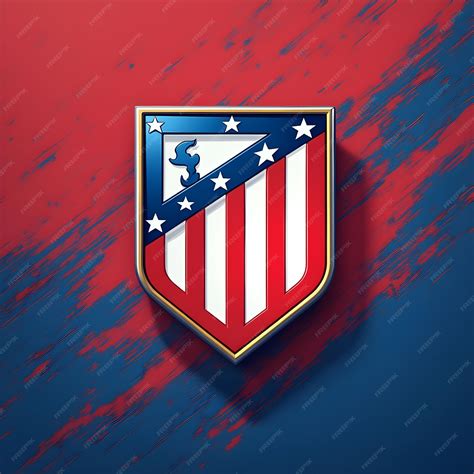 Atletico de madrid escudo shield icon vector banner logo illustration