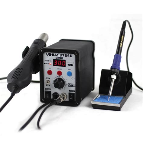 YiHua 8786D 750W 2 In 1 Advanced Hot Air Soldering Station YH 8786D SMD Rework Station YH 8786D