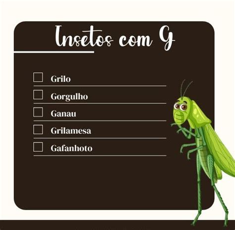 Lista de Insetos de A a Z