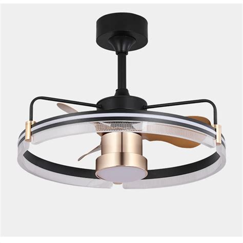 24inch 60cm Smart Celing Fans Light With Remote Control Low Profile