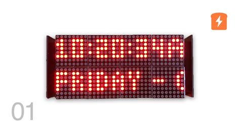 Tutorials - Dot Matrix LED Display Digital Clock | CircuitBread