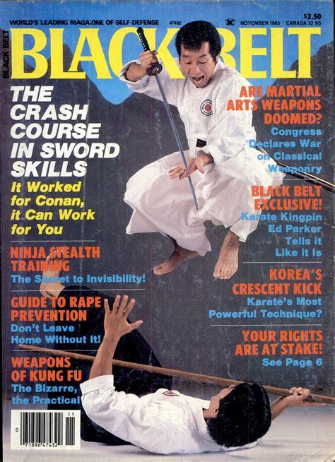 Black Belt Magazine Featuring Yamazaki Sensei November Yamakai