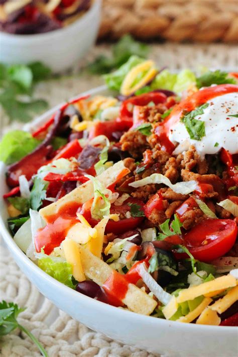 Healthy Taco Salad Recipe | The Anthony Kitchen