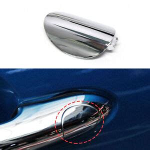 Replace Chrome Door Handle Lock Key Hole Cover Caps Fit For Mini Cooper