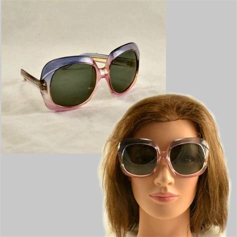 1960s Designer Sunglasses Oversize Two Tone Lucite Acrylic Etsy Oversized Sunglasses