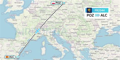 FR2544 Flight Status Ryanair Poznan To Alicante RYR2544