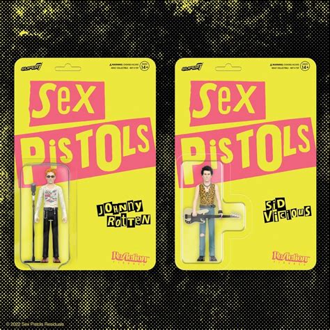 Pre Order The Sex Pistols Johnny Rotten And Sid Vicious Reaction Figures Project Action Figure