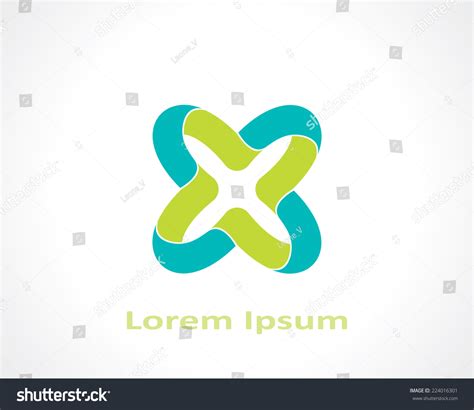 abstract infinity symbol design template vector stock vector royalty