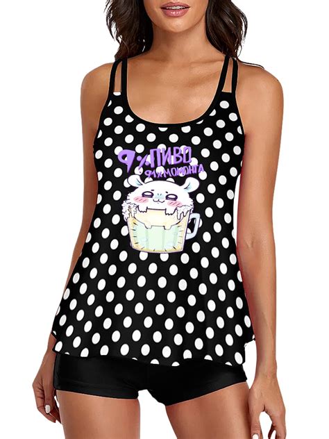 Chiikawa Momonga Women S Separate Swimsuit Bikini And Swimming Trunks Set Loose Soft And