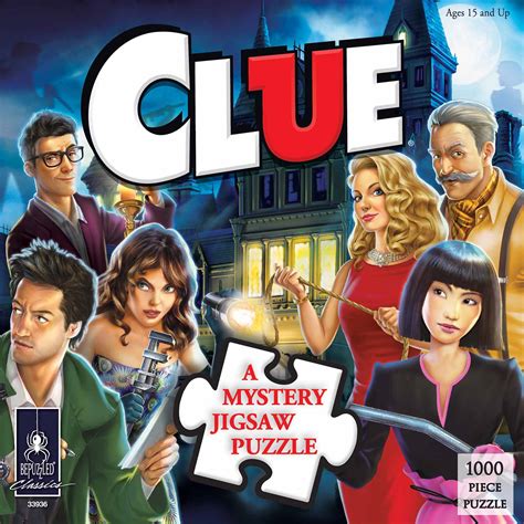 Clue Mystery Jigsaw Puzzle, 1000 Pieces, University Games | Serious Puzzles