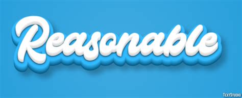 reasonable text effect  logo design word