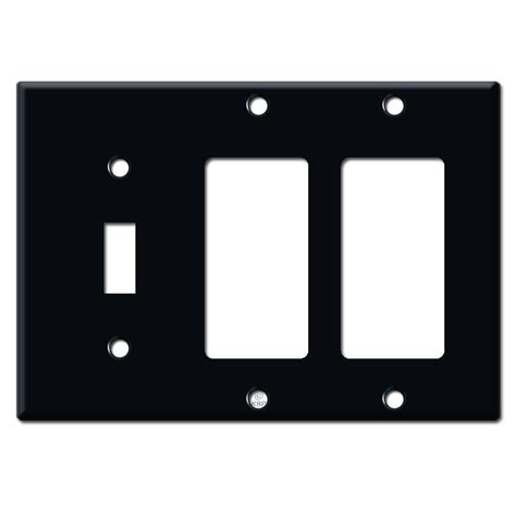 2 Toggle 1 Rocker Wall Plate - White | Kyle Switch Plates
