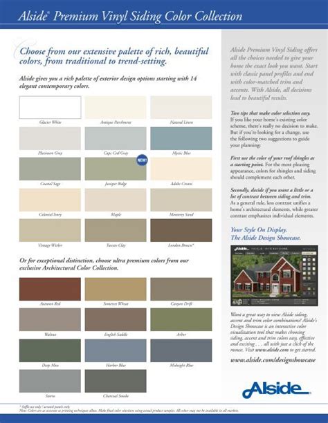 AlsideÂ® Premium Vinyl Siding Color Collection