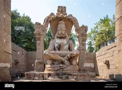 lakshmi narasimha  ugra narasimha temple  hampi hampi  capital