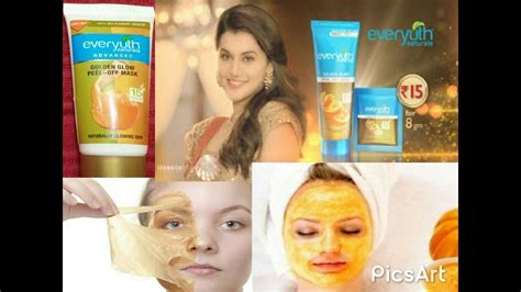 Everyuth Golden Glow Peel Off Mask Review Ll With 24 Carat Gold