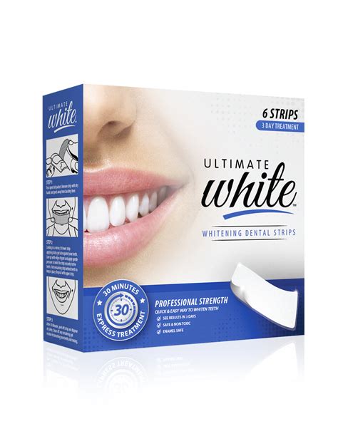 Ultimate White Whitening Dental Strips (3 Day Treatment) – Brush Buddies