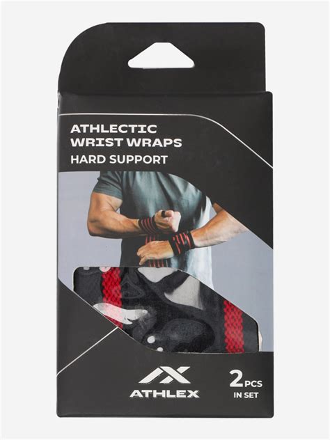 Бинты для фиксации запястий Athlex красный/черный цвет — купить за 3990 ...