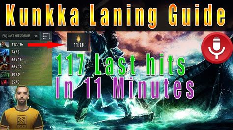 Funkefal Kunkka Laning Stage Guide With Stacking Trick Min Cs Vs