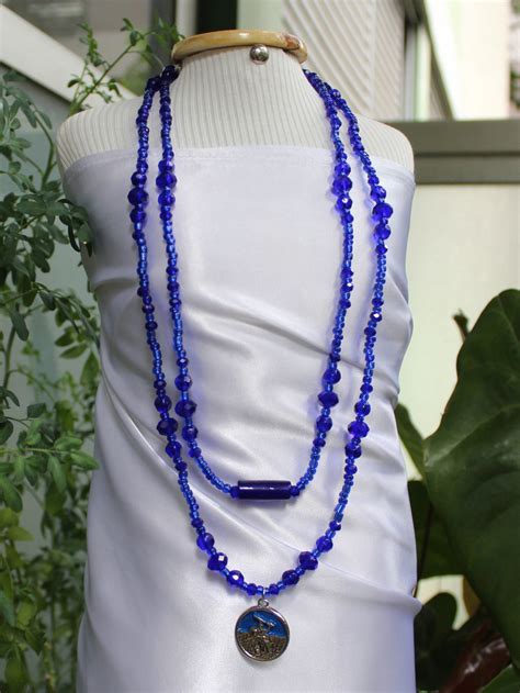 Guia de Ogum (Guia azul escuro) | Shopee Brasil